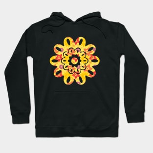 Sunny Flowers Floral Design Hoodie